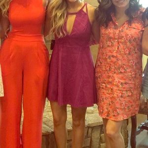 Magenta Free People cut out dress, Size 2